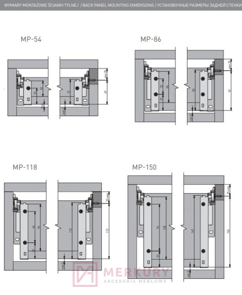 Metalbox prestige, biały, GTV, sklep internetowy MERKURY Akcesoria Meblowe Mariusz Adamczyk