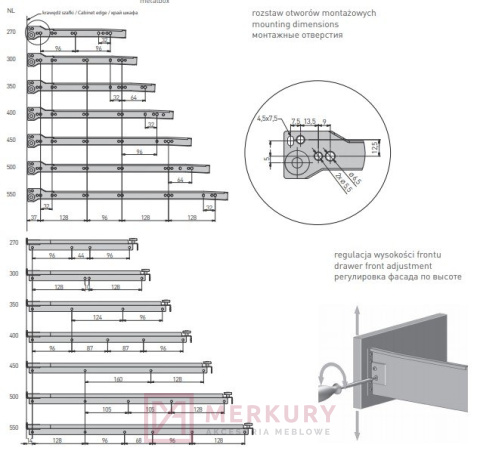 Metalbox prestige, biały, GTV, sklep internetowy MERKURY Akcesoria Meblowe Mariusz Adamczyk