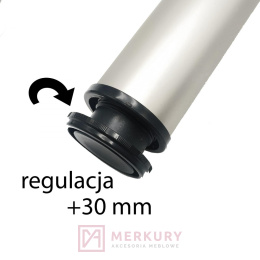 NOGA STOŁOWA MEBLOWA BIURKOWA SATYNA 820MM MOCOWANIE