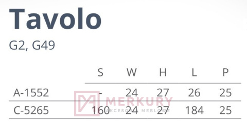 C-5265 Uchwyt meblowy TAVOLO, P61 czarny mat, NOMET, sklep internetowy MERKURY Akcesoria Meblowe Mariusz Adamczyk