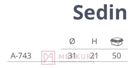 A-743 Gałka meblowa SEDIN, G71 stare srebro szczotkowane, NOMET, sklep internetowy MERKURY Akcesoria Meblowe Mariusz Adamczyk A-743 Gałka meblowa SEDIN, G71 stare srebro szczotkowane, NOMET, sklep internetowy MERKURY Akcesoria Meblowe Mariusz Adamczyk