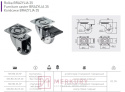 Kółko meblowe BRAZYLIA, fi 35mm, przezroczysty, GTV, sklep internetowy MERKURY Akcesoria Meblowe Mariusz Adamczyk