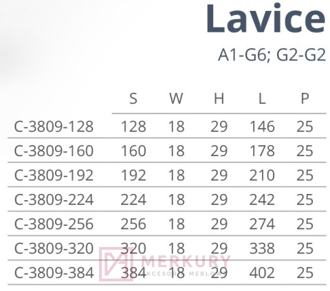 C-3809 Uchwyt meblowy LAVICE, G2 chrom połysk, NOMET, sklep internetowy MERKURY Akcesoria Meblowe Mariusz Adamczyk C-3809 Uchwyt meblowy LAVICE, G2 chrom połysk, NOMET, sklep internetowy MERKURY Akcesoria Meblowe Mariusz Adamczyk