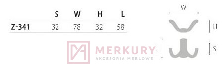 Z-341 Wieszak meblowy ARGUS, P61 czarny mat, NOMET, sklep internetowy MERKURY Akcesoria Meblowe Mariusz Adamczyk Z-341 Wieszak meblowy ARGUS, P61 czarny mat, NOMET, sklep internetowy MERKURY Akcesoria Meblowe Mariusz Adamczyk