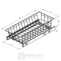 W-2406 Szuflada do szafki 30cm, H-150mm, antracyt, NOMET, sklep internetowy MERKURY Akcesoria Meblowe Mariusz Adamczyk