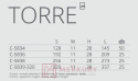 C-5838 Uchwyt meblowy TORRE, P61 czarny mat, NOMET, sklep internetowy MERKURY Akcesoria Meblowe Mariusz Adamczyk