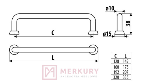 US18 Uchwyt meblowy, czarny mat, GAMET, sklep internetowy MERKURY Akcesoria Meblowe Mariusz Adamczyk US18 Uchwyt meblowy, czarny mat, GAMET, sklep internetowy MERKURY Akcesoria Meblowe Mariusz Adamczyk