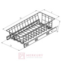 W-2407 Szuflada do szafki 30cm, P22 srebrny, NOMET, sklep internetowy MERKURY Akcesoria Meblowe Mariusz Adamczyk