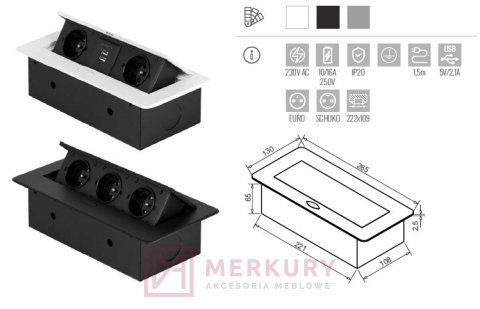 power port gniazdo wpuszczane flexiport Merkury akcesoria meblowe Mariusz adamczyk power port gniazdo wpuszczane flexiport Merkury akcesoria meblowe Mariusz adamczyk