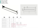 Wieszak wysuwany do szafy WSL, chrom połysk, GTV, sklep internetowy MERKURY Akcesoria Meblowe Mariusz Adamczyk