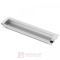 Uchwyt meblowy wpuszczany UA-326, aluminium mat/chrom połysk, 128mm