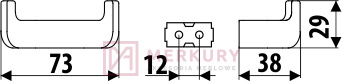 Wieszak meblowy WP34, aluminium mat, GAMET, sklep internetowy MERKURY Akcesoria Meblowe Mariusz Adamczyk Wieszak meblowy WP34, aluminium mat, GAMET, sklep internetowy MERKURY Akcesoria Meblowe Mariusz Adamczyk